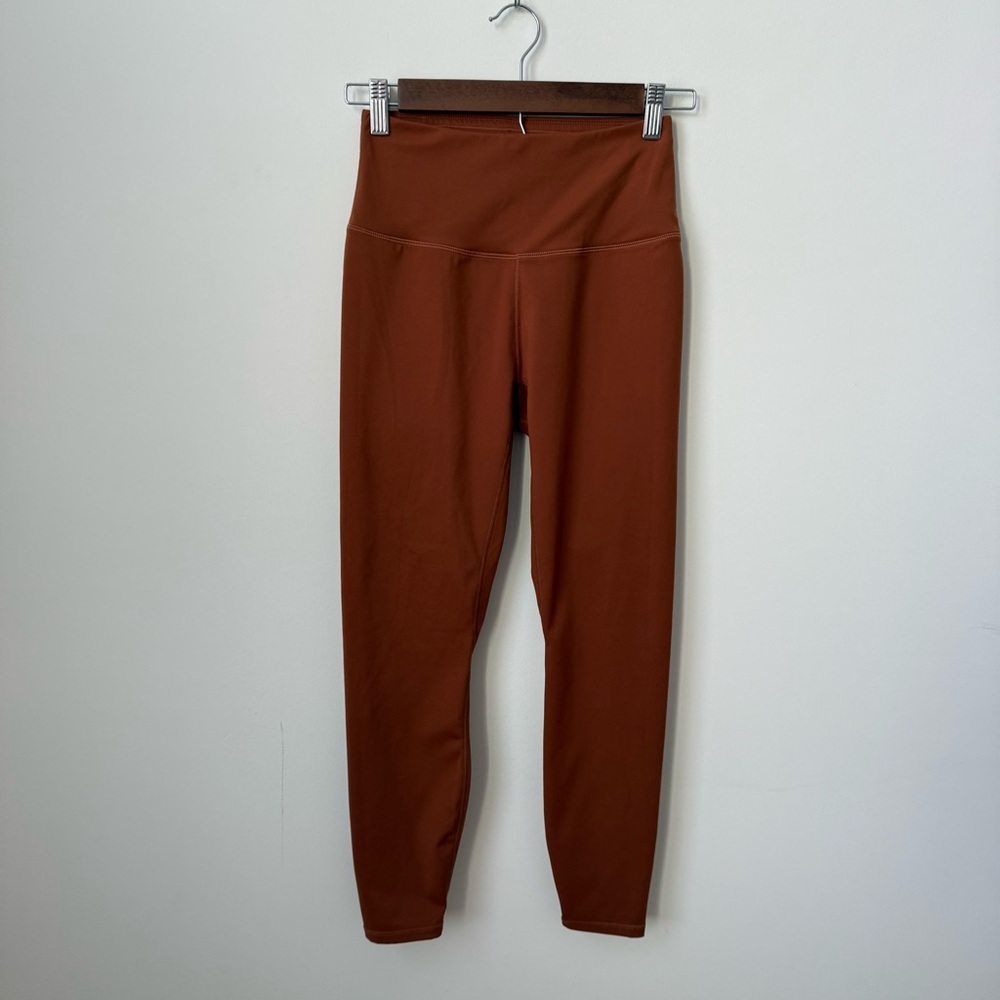 Varley Leggings Rust Burnt Orange Size Small 24.5” Inseam